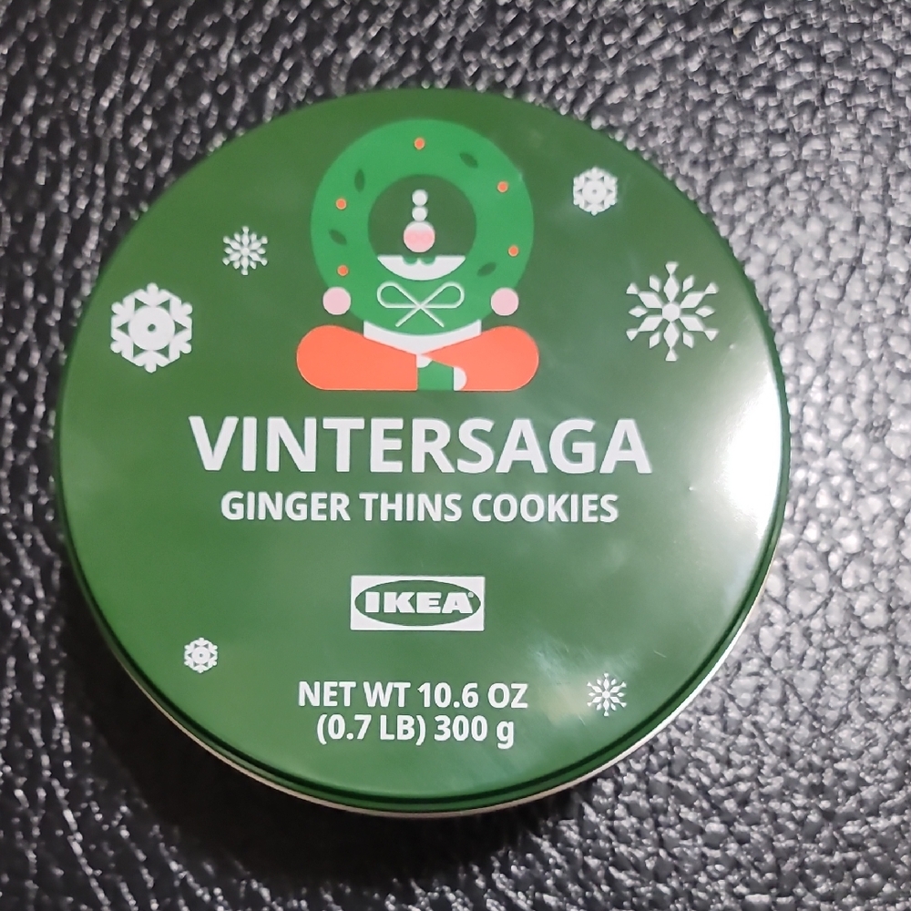 IKEA Vintersaga Green Cookie Tin